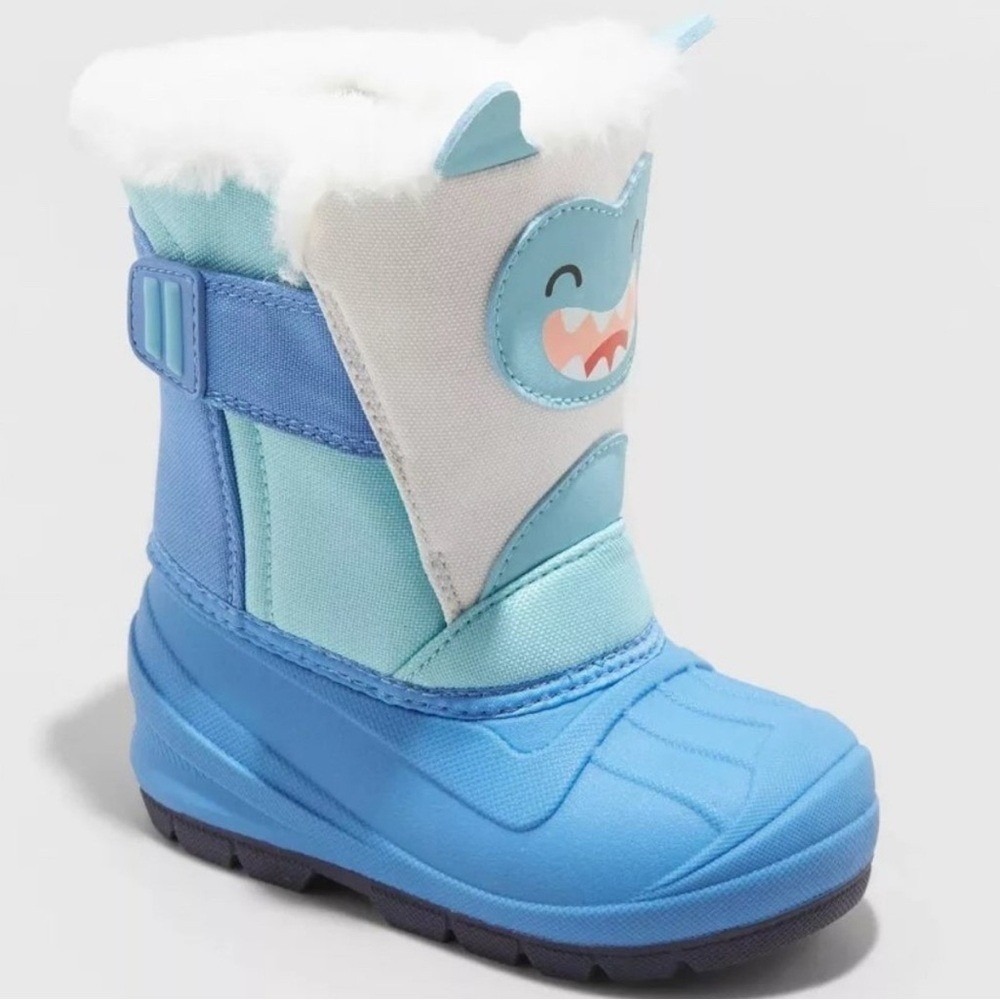 CAT & JACK Toddler Winter Boot Monster Frankie‎ Snow Insulated Waterproof Blue 7